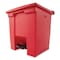 Rubbermaid Commercial 8 gal. Square Trash Can FG614300RED - alternate 5